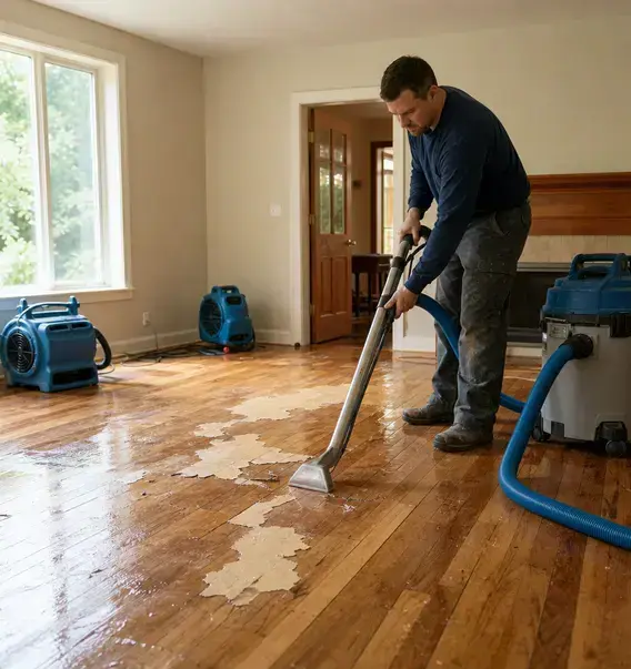 Water mitigation in progress — water extraction in Provo, UT by Bailey Water Damage Restoration